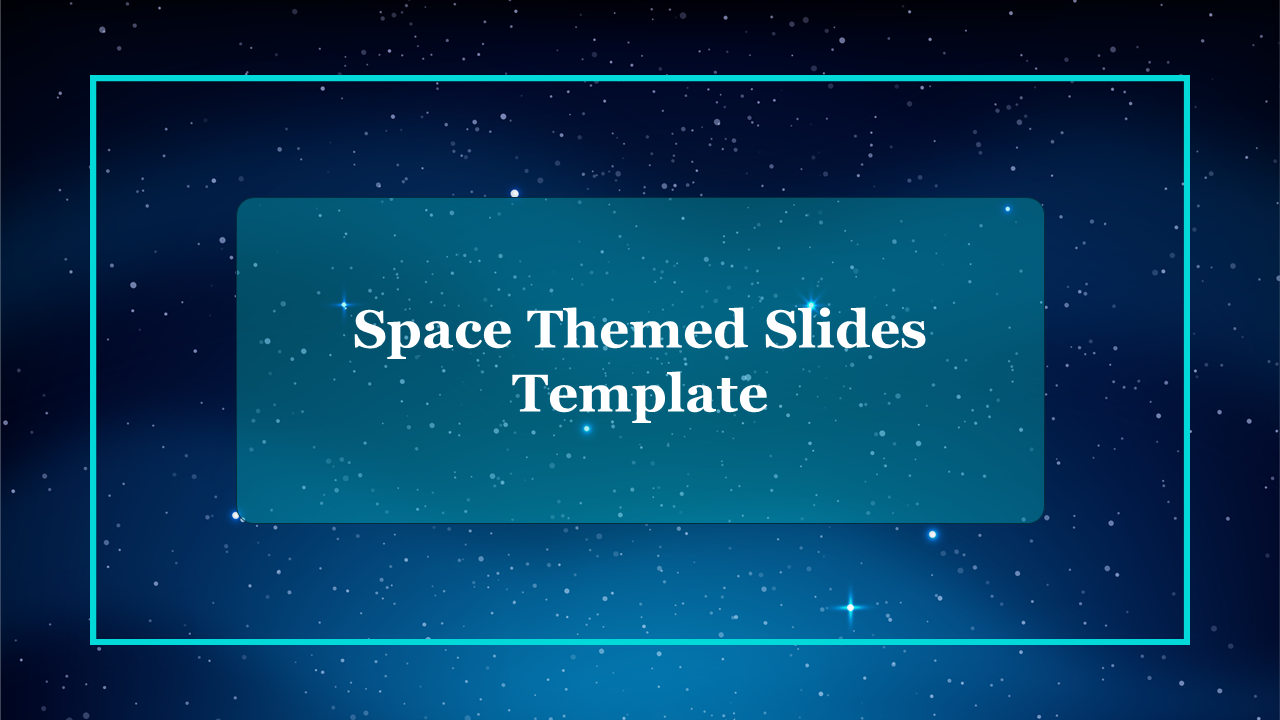 Artistic Space Themed Google Slides Template Download